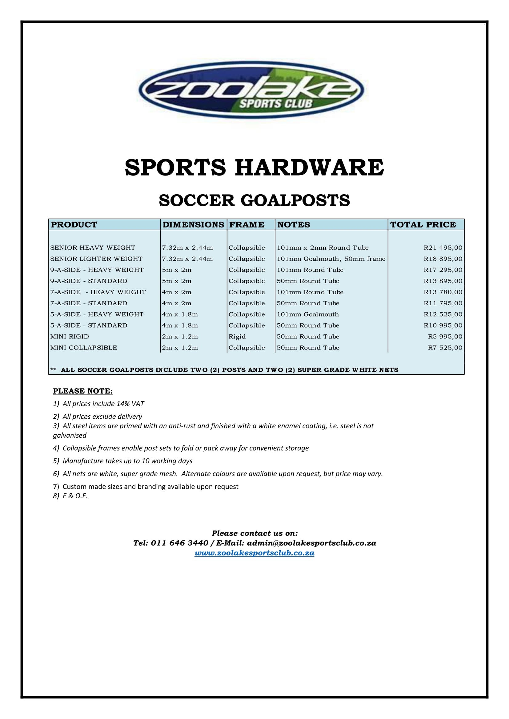 zoo lake sports club joburgs finest sport and function centre a list of sports